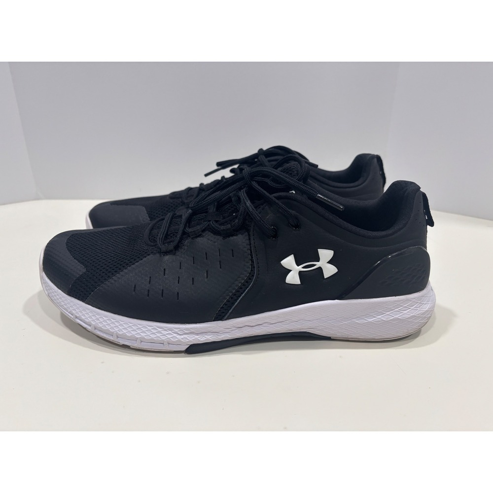 Under Armour Charged Commit TR 3 Mens Training Shoes Black White Size 14 3022027